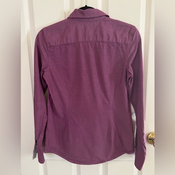 Tommy Hilfiger Plum Colored Women's Button Down (size sm) - Picture 2 of 7